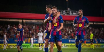 Fermin Lopez, auteur d'un doublé face à Valence. Site officiel du FC Barcelone