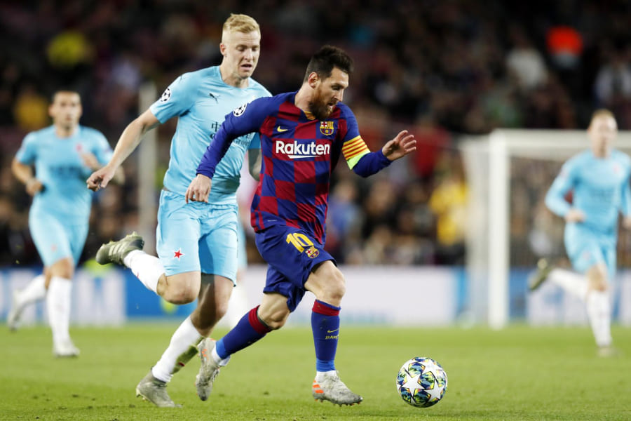 Lionel Messi lors de Barcelone-Slavia le 5 novembre 2019