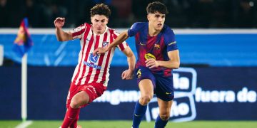 Pau Cubarsi face à l'Atlético