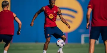 Entraînement pour le Trophée Joan Gamper. Site officiel du Barça